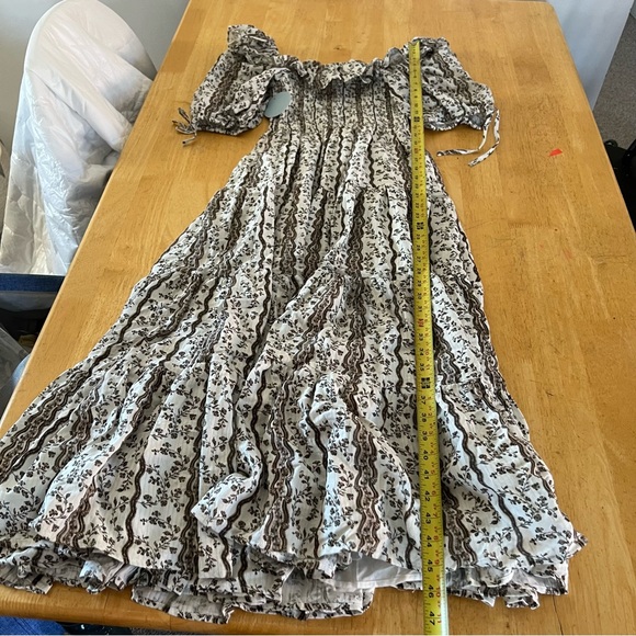 Hill House Home The Corinne Nap Dress Floral Puff Sleeve Midi Dress - Picture 6 of 12